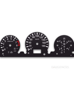 Nissan X-Trail T30 (2000–2007) – Gauge Faces – Black