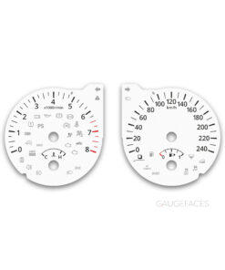Nissan X-Trail T31 (2007–2014) – Gauge Faces – White