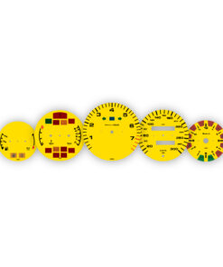 Custom Order: Porsche 911 993 Gauge Faces - EU-Spec - Yellow