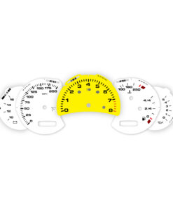 For Porsche 911 996 (Gen 1&2): Gauge Faces - OPTIONS - Racing Yellow / White