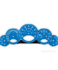 For Porsche 911 997.2 Turbo S Gauge Faces Set - Shark Blue