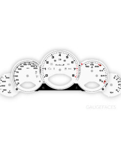 For Porsche 911 997 (Gen 1 & 2) Turbo S Gauge Faces Set - White