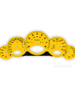 For Porsche 911 997 (Gen 1&2) Turbo: Gauge Faces Set - OPTIONS – Speed Yellow