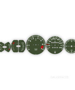 For Porsche 911 SC (1978-83): Gauge Faces - OPTIONS - Oak Green