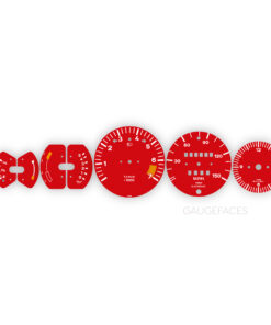 For Porsche 911 SC (1978-83): Gauge Faces - OPTIONS - Red