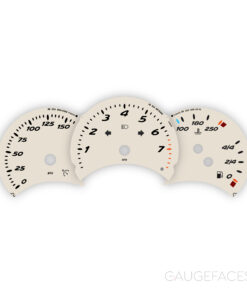Custom Order: Porsche 986.1 2.5 Gauge Faces - Off-White