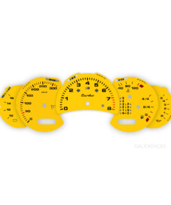 Collaboration Product: For Porsche 911 996 Turbo Gauge Faces: Tiptronic - EU - Speed Yellow