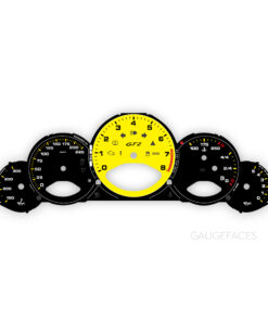 For Porsche 911 997.2 GT2 RS: Gauge Faces - OPTIONS - Black / Yellow