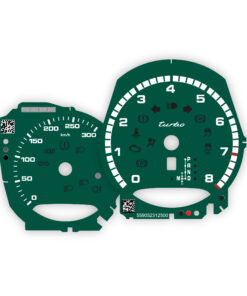 For Porsche Macan Turbo: Gauge Faces - OPTIONS - Dark Green