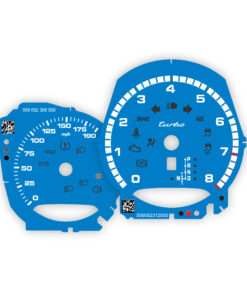 For Porsche Macan Turbo: Gauge Faces - OPTIONS - Shark Blue