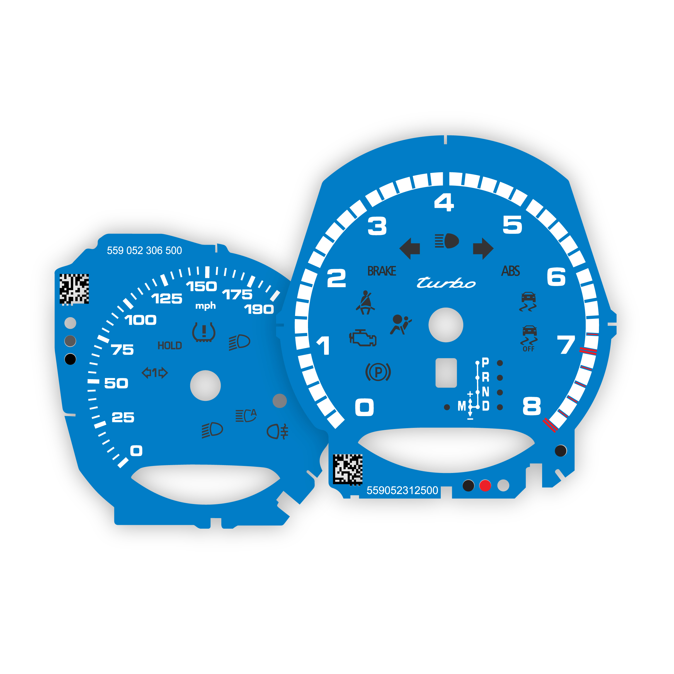 Porsche-Macan-95B.1-Turbo-gauge-face-custom-replacement-dials-US-Shark-Blue-Solid