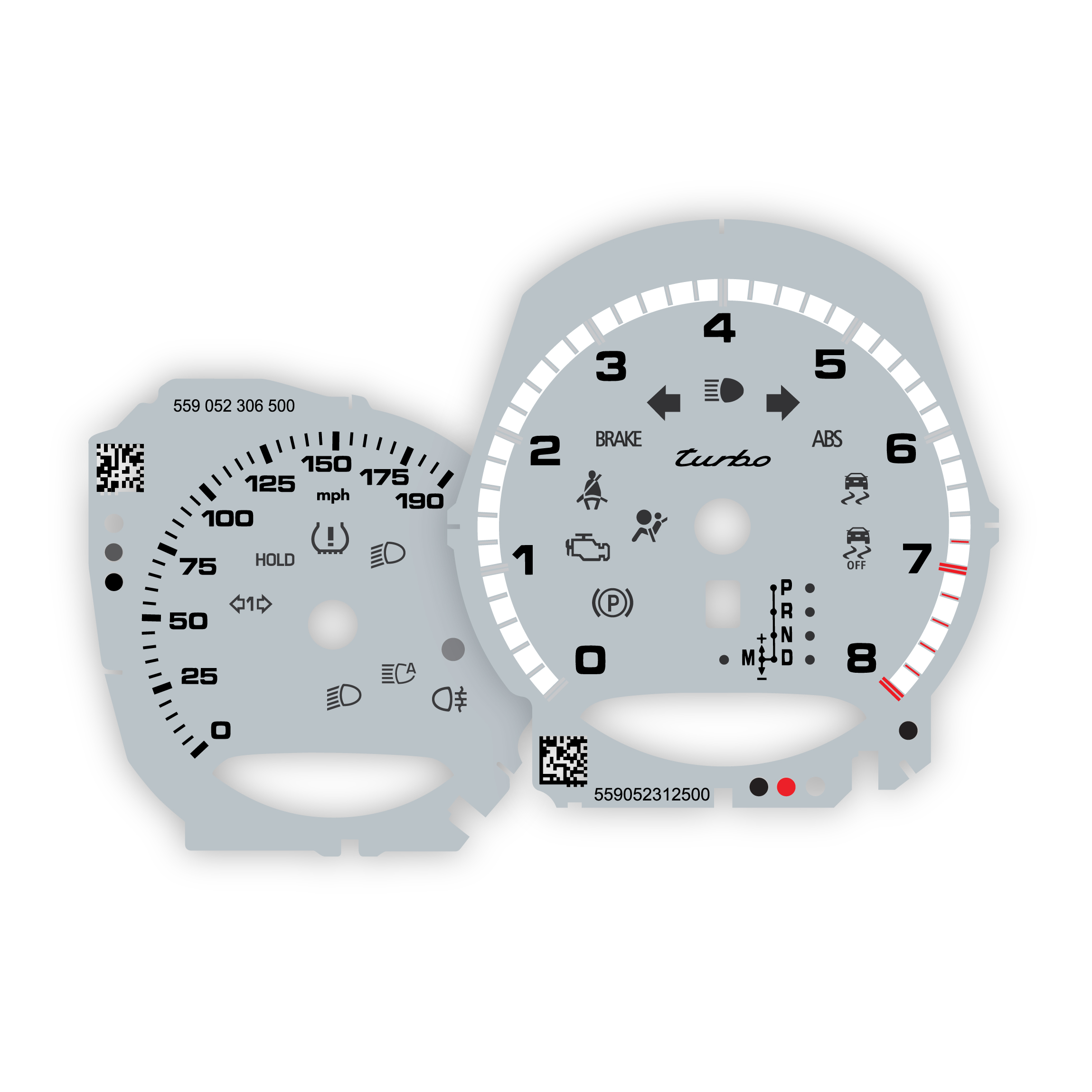 Porsche-Macan-95B.1-Turbo-gauge-face-custom-replacement-dials-US-Silver-Solid
