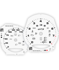 For Porsche Macan GTS (95B.1): Gauge Faces - OPTIONS – White
