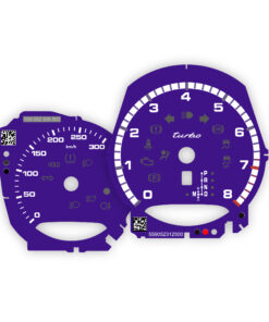 For Porsche Macan Turbo: Gauge Faces - OPTIONS - Ultraviolet