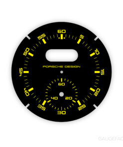 Custom Bundle: Porsche Sport Chrono Stopwatch - Subsecond Desing - Black with Yellow Numbers