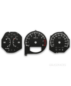 Subaru Forester STi SG (2004-2008) – Gauge Faces – Black