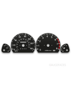 Subaru Impreza GC / GF (1993-1996) – Gauge Faces – Black