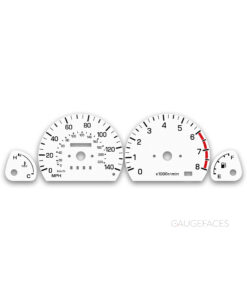 Subaru Impreza GC / GF (1993-1996) – Gauge Faces – White