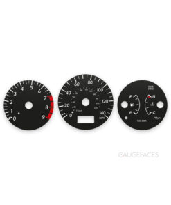 Subaru Impreza GD / GG (2002–2003) – Gauge Faces – Black