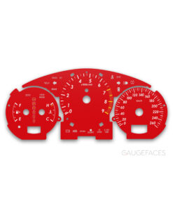 Subaru Impreza WRX STi (2000-2007) – Gauge Faces – Red