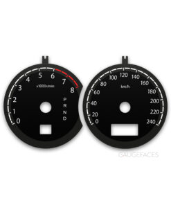 Subaru Legacy B4 BL / BP (2003-2009) – Gauge Faces – Black