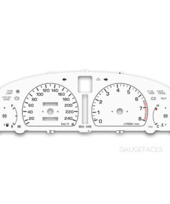 Subaru Legacy BF5 (1989–1993) – Gauge Faces – White