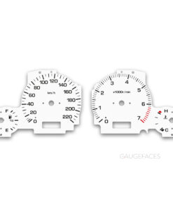 Subaru Legacy BH5 (1998–2003) – Gauge Faces – White