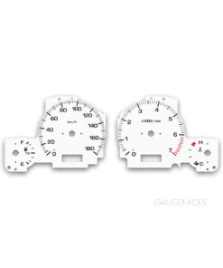Subaru Legacy Lancaster (1998-2004) – Gauge Faces – White