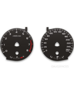 Subaru Outback BS / Subaru Legacy V (2014–2020) – Gauge Faces – Black