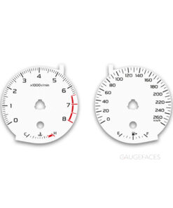 Subaru Outback BS / Subaru Legacy V (2014–2020) – Gauge Faces – White