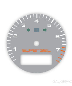 Custom Order: Porsche 911 993 Gauge Face Tachometer - Arctic Gray