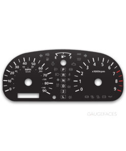 Suzuki Every DA52 DB52 DA62 (1999–2001) – Gauge Faces – Black