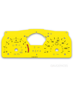 Suzuki Jimny Type 5–10 JB23 / JB43 (2005-2018) – Gauge Faces – Yellow