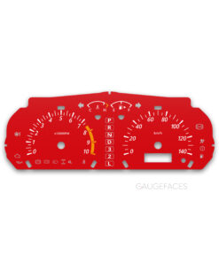 Suzuki Jimny Type 1-4 JB23 / JB33 / JB43 (1998-2005) – Gauge Faces – Red