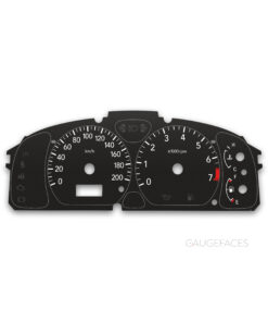 Suzuki Wagon R MC21S / MC22S (2002-2003) – Gauge Faces – Black