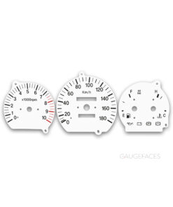 Suzuki Wagon R Plus EM (1997-2000) – Gauge Faces – White