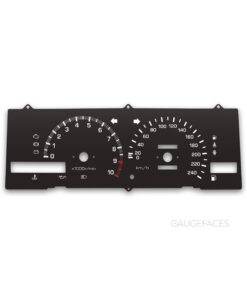 Toyota Corolla Levin AE86 (1983–1987) – Gauge Faces – Black
