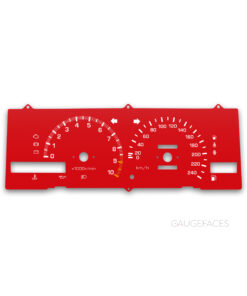 Toyota Corolla Levin AE86 (1983–1987) – Gauge Faces – Red