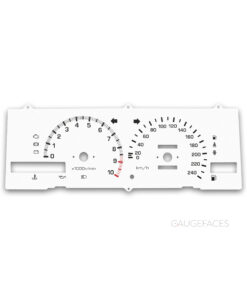 Toyota Corolla Levin AE86 (1983–1987) – Gauge Faces – White