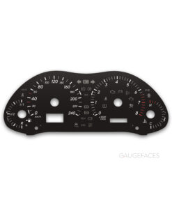 Toyota Avensis T250 (2003–2008) – Gauge Faces – Black