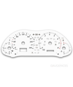 Toyota Avensis T250 (2003–2008) – Gauge Faces – White