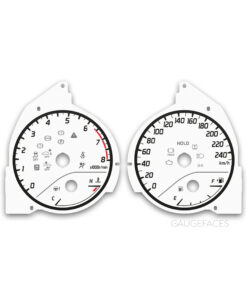 Toyota Camry XV70 (2018–2022) – Gauge Faces – White