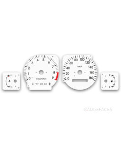 Toyota Carina GT T210 (1996–1998) – Gauge Faces – White