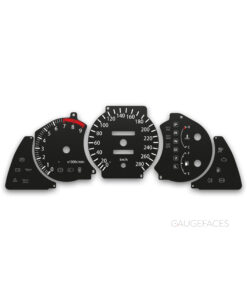 Toyota Celica T200 (1993-1999) – Gauge Faces – Black