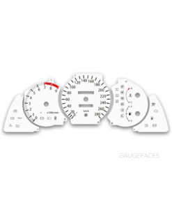 Toyota Celica T200 (1993-1999) – Gauge Faces – White