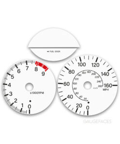 Toyota Celica GTS (2000-2005) – Gauge Faces – White