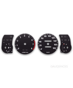Toyota Corolla AE100 (1991-1997) – Gauge Faces – Black