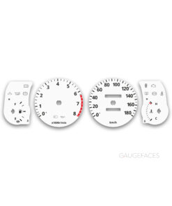 Toyota Corolla AE100 (1991-1997) – Gauge Faces – White