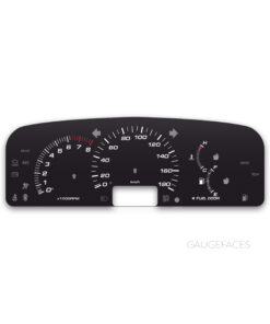 Toyota Corolla CE (2005-2008) – Gauge Faces – Black