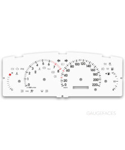 Toyota Corolla E120 (2000-2007) – Gauge Faces – White